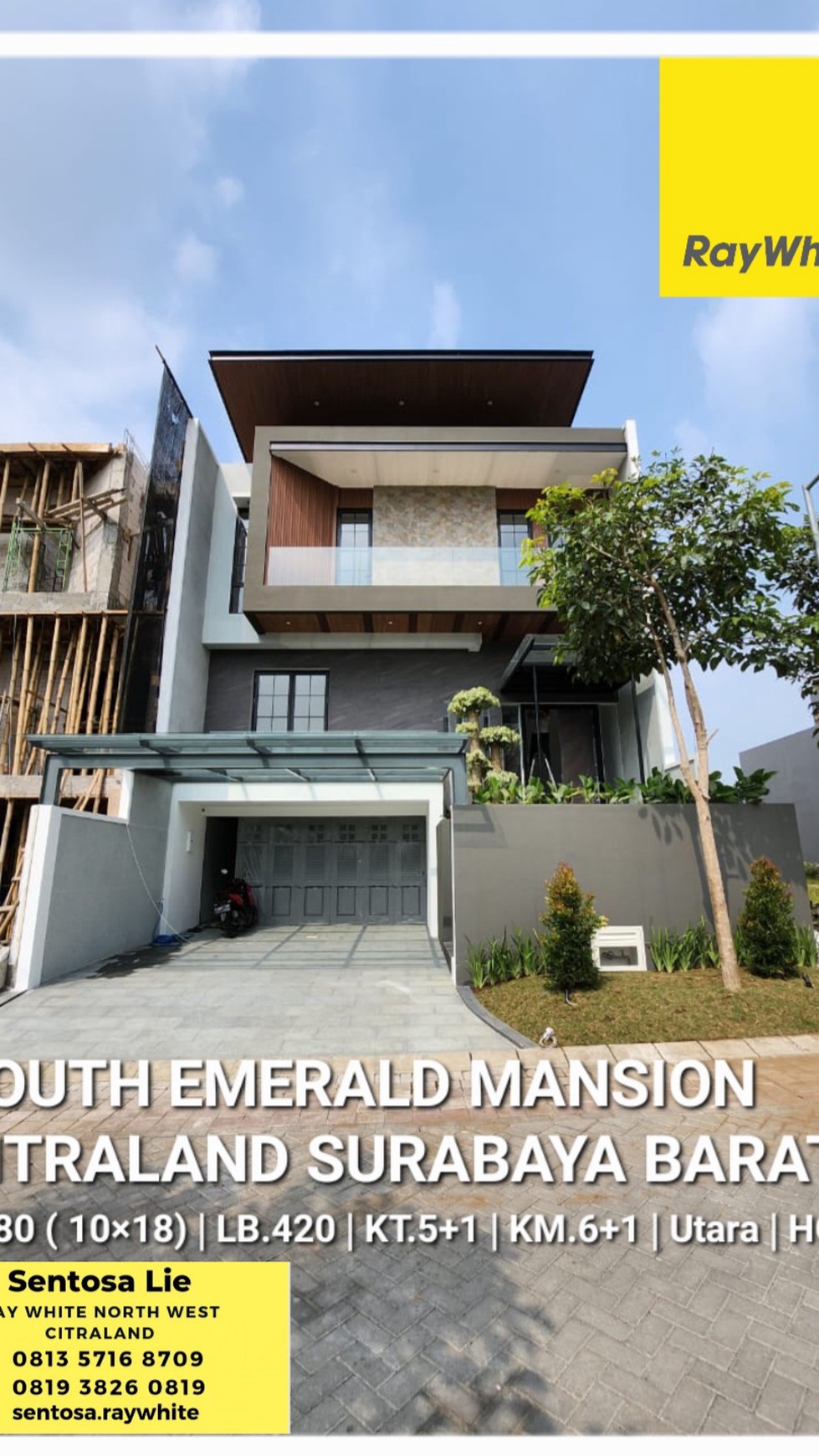 Rumah Baru South Emerald Mansion Citraland Surabaya New SMART Home Teknologi SEMI Furnished PREMIUM Sanitary GROHE KOHLER 