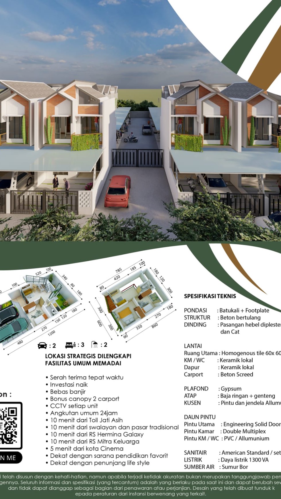 Rumah 2 Lantai di Alga 5 Residence Bojong Kulur