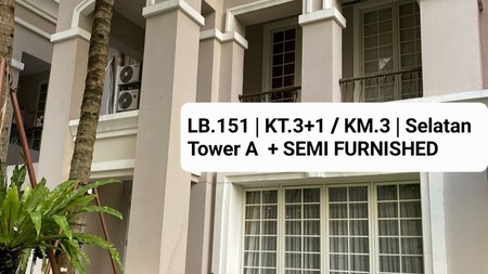 Apartemen Townhouse Garden Mansion Tipe 3+1 Bedroom Waterplace Residence Tower A Dekat Pakuwon Mall, Supermall, PTC