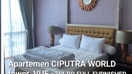 Apartemen Via Ciputra World Surabaya Tipe 3+1 Bedroom Full Furnished Plus Private Balkony