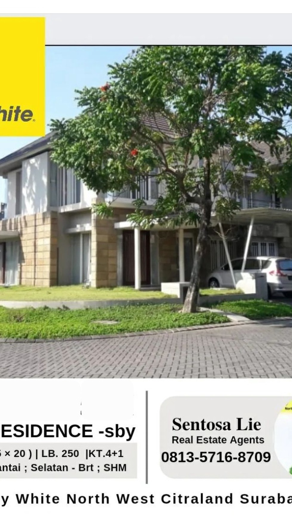 Rumah Royal Residence Crown Hill Surabaya Barat- Mewah - TerMURAH Rp.15 jt/m2 - TerLUAS by PROVEST intiland Strategis Dekat Pakuwon Mall, Dian Istana, Citraland 