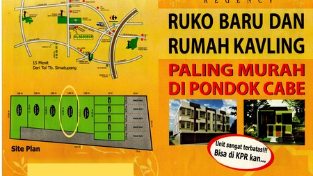 Kavling Siap Bangun, Dalam Cluster & Lokasi Strategis @Cluster Al Barokah, Pondok Cabe