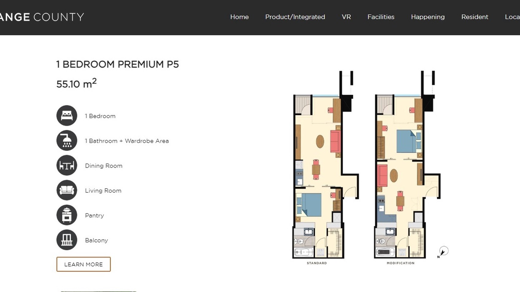 APARTEMEN  ORANGE COUNTY  UNIT PREMIUM  TOWER GLENDALE PARK  DI LIPPO CIKARANG 