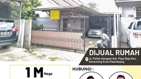 DIJUAL RUMAH MURAH, PIPA REJA PALEMBANG