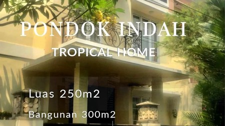 Rumah Modern Tropical Area Pondok Indah