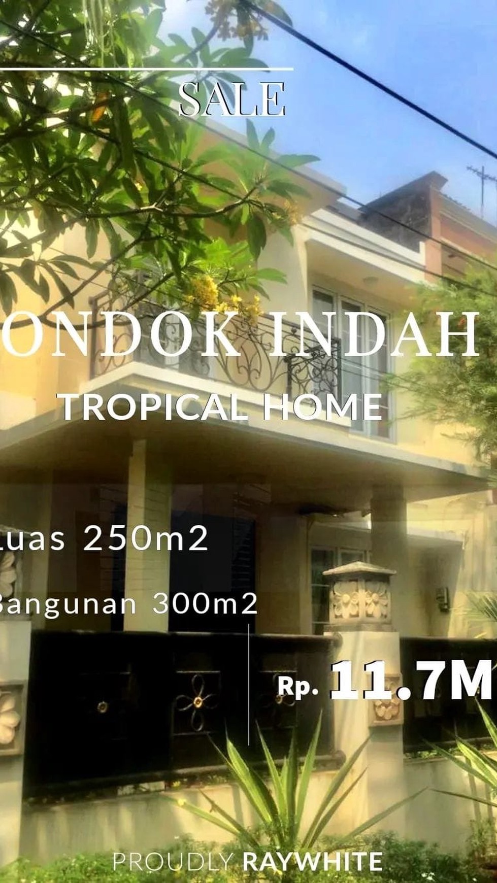 Rumah Modern Tropical Area Pondok Indah