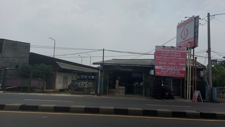 Ruko, gudang dan rumah di pinggir jalan raya Bogor