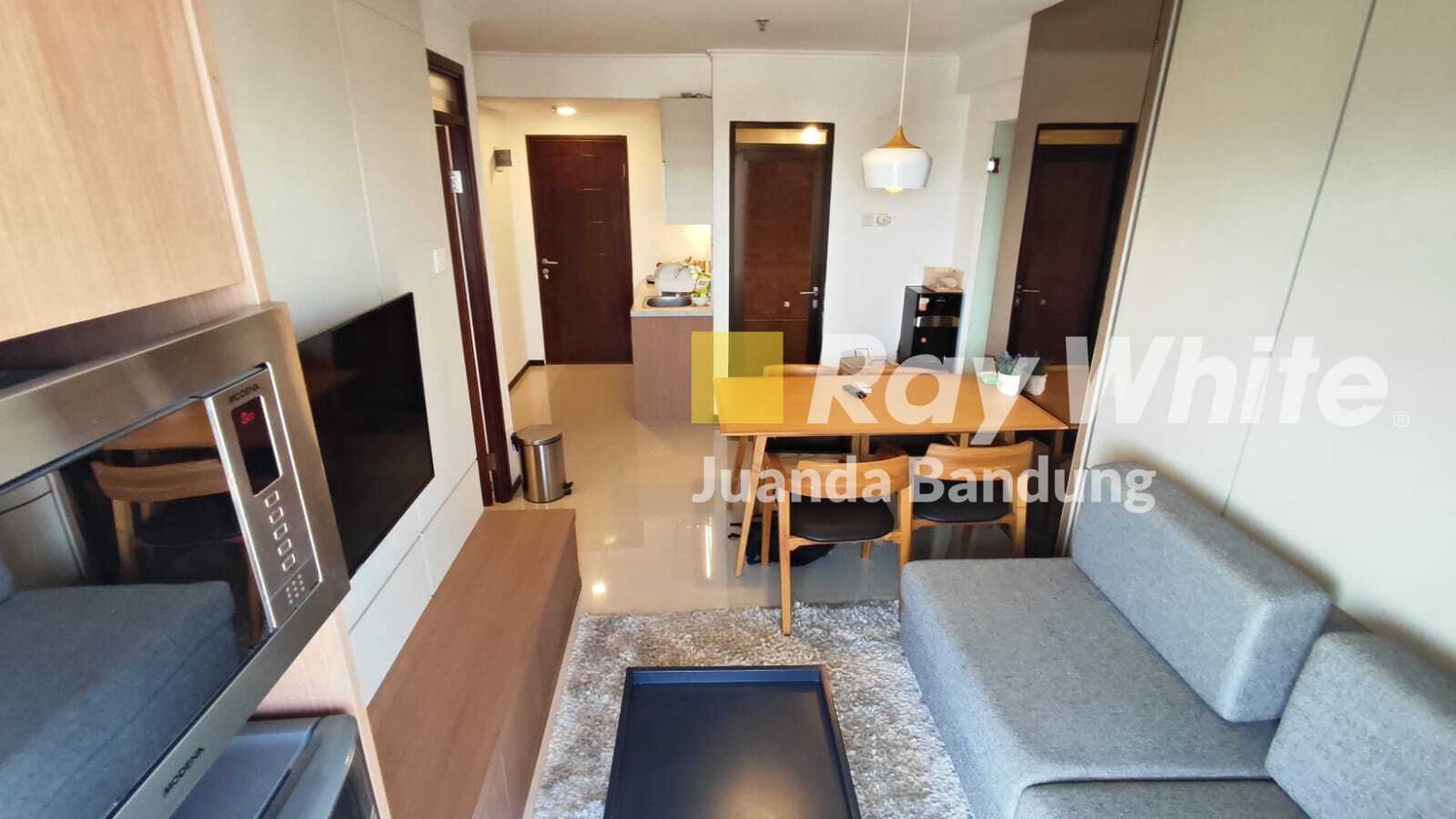 The Best ! Apartement Gabung 2 kamar Gateway Pasteur Dengan Interior Design Baru dan View Gunung 