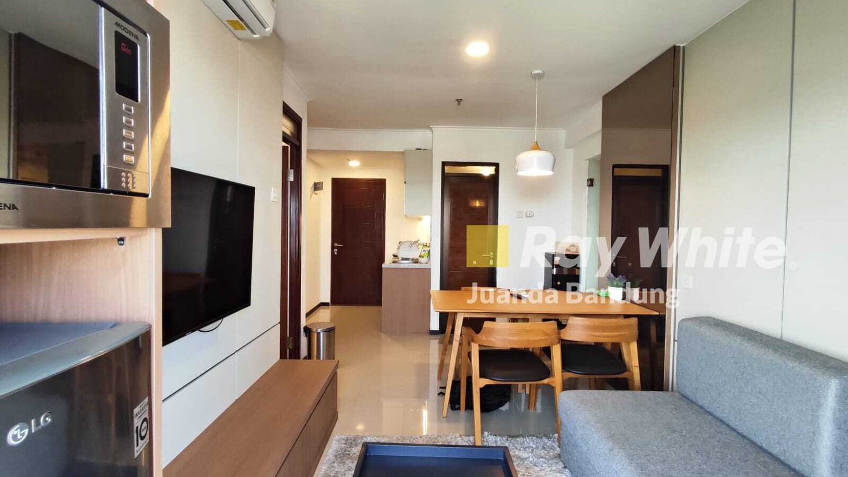 The Best ! Apartement Gabung 2 kamar Gateway Pasteur Dengan Interior Design Baru dan View Gunung 