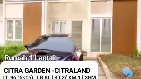 Rumah Citra Garden Citraland Buring Malang Jatim - Modern 1 Lantai Best View