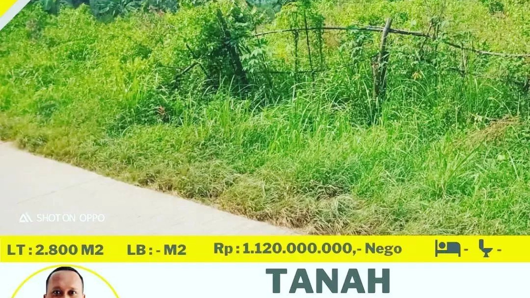 diJual Tanah Murah Belakang Pasar Natar