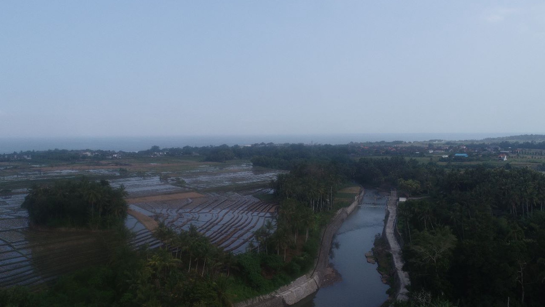 Freehold - Available Land 2080 sqm with Ricefield and River View in Yeh Gangga