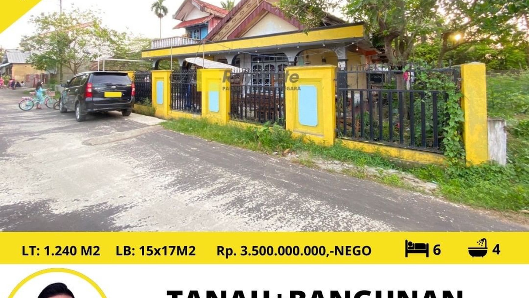 TANAH + BANGUNAN