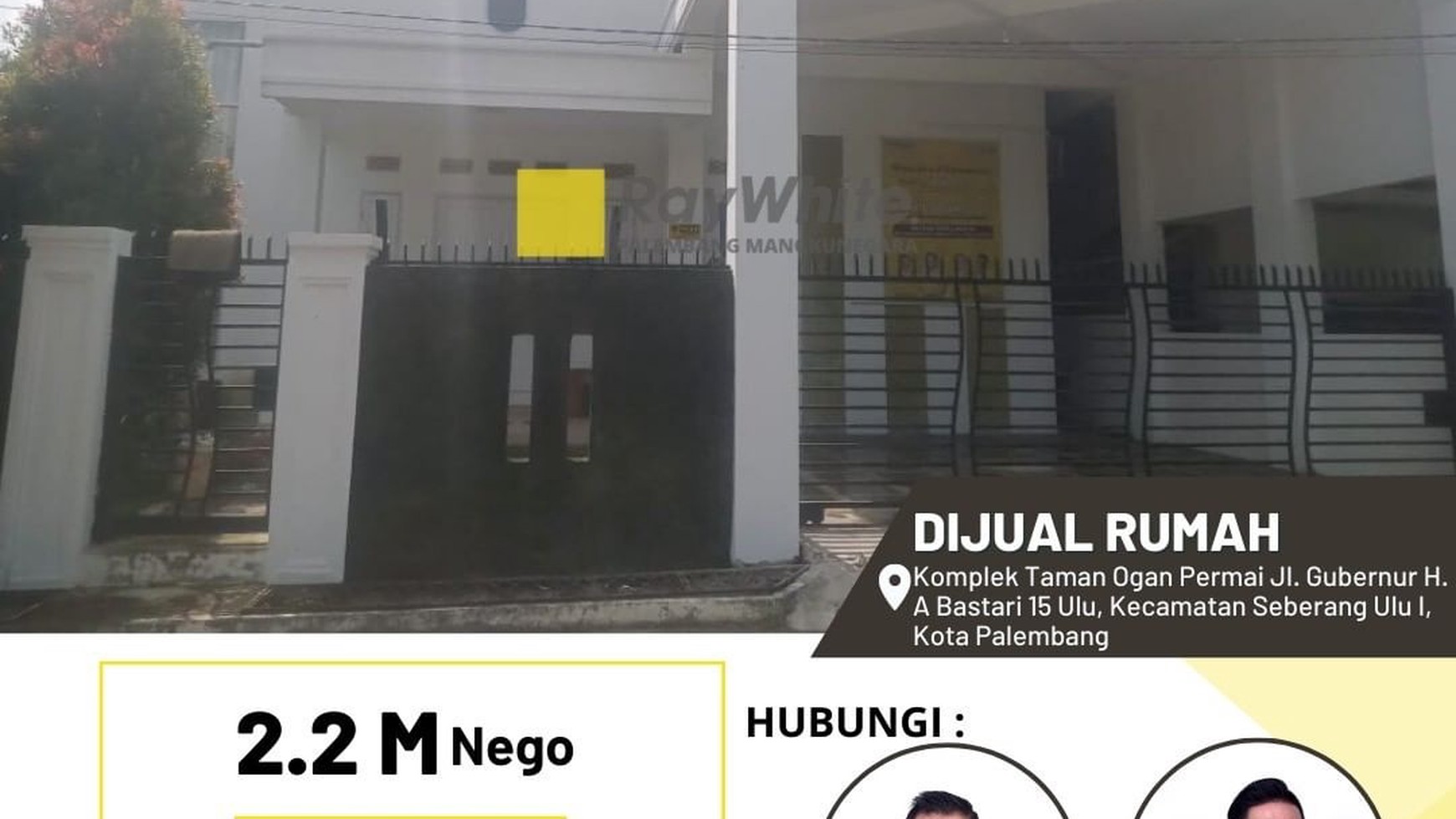 DIJUAL MURAH RUMAH KOMPLEK TAMAN OGAN PERMAI (JAKABARING)