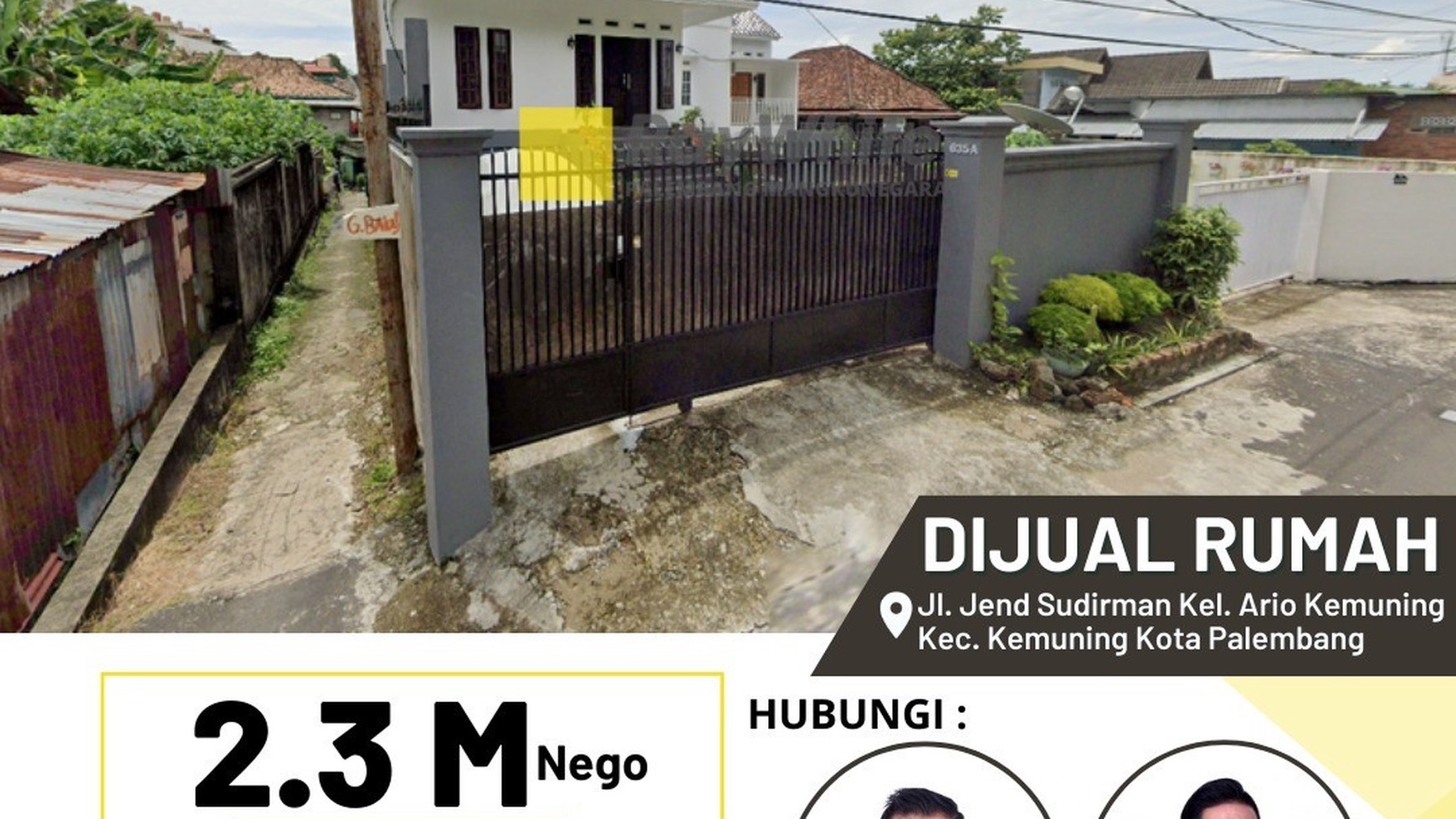 DIJUAL RUMAH MURAH PUSAT KOTA ,JL JENDRAL SUDIRMAN ,KM 4,5 KOTA PALEMBANG