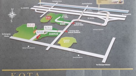 DIJUAL CEPAT...Kavling Hoek Luas 398m2 KOTA LEGENDA BEKASI
