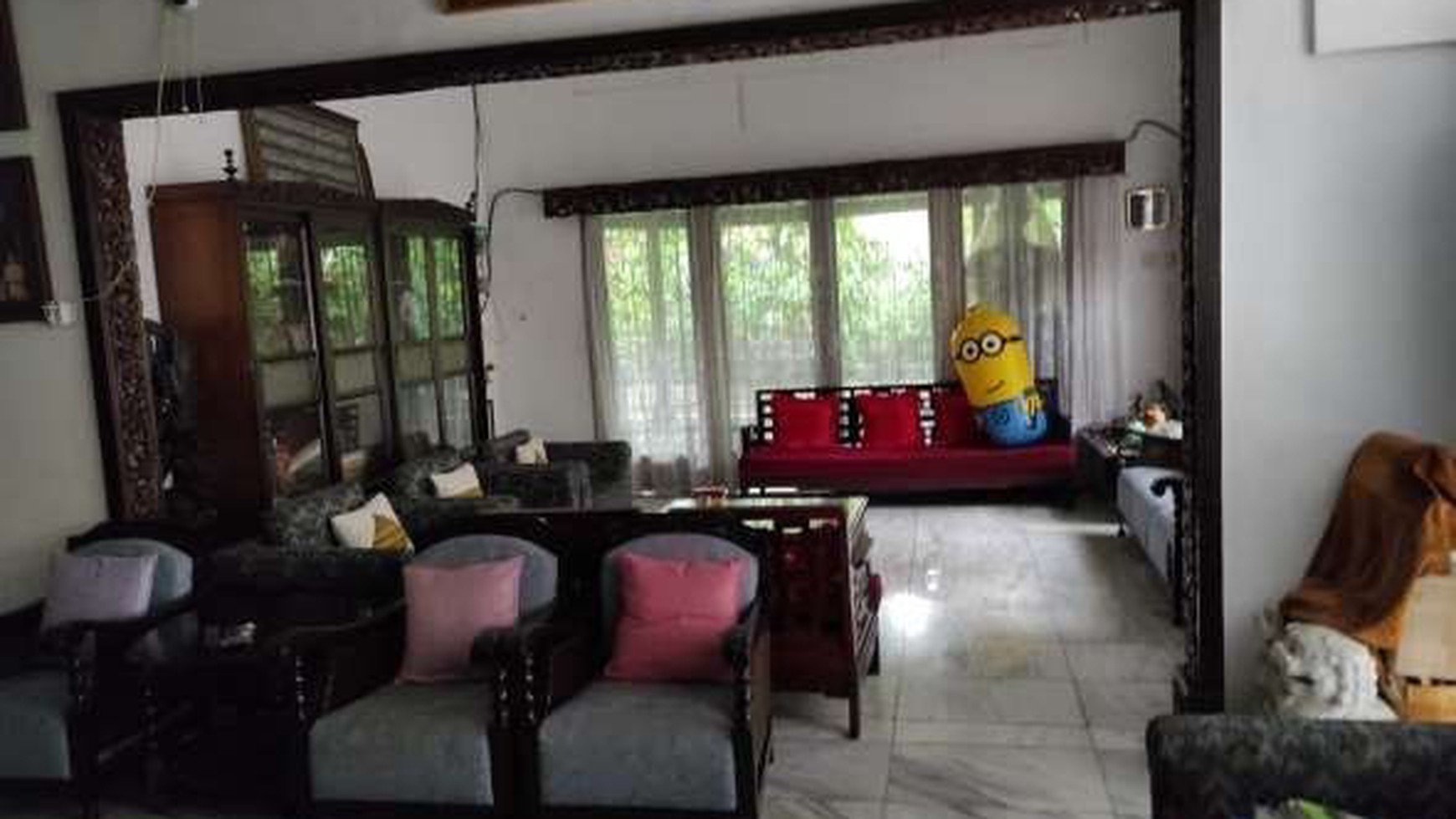 Dijual Rumah Tua Luas 814m2 Hook bebas banjir di Daerah Menteng Jakarta Pusat.