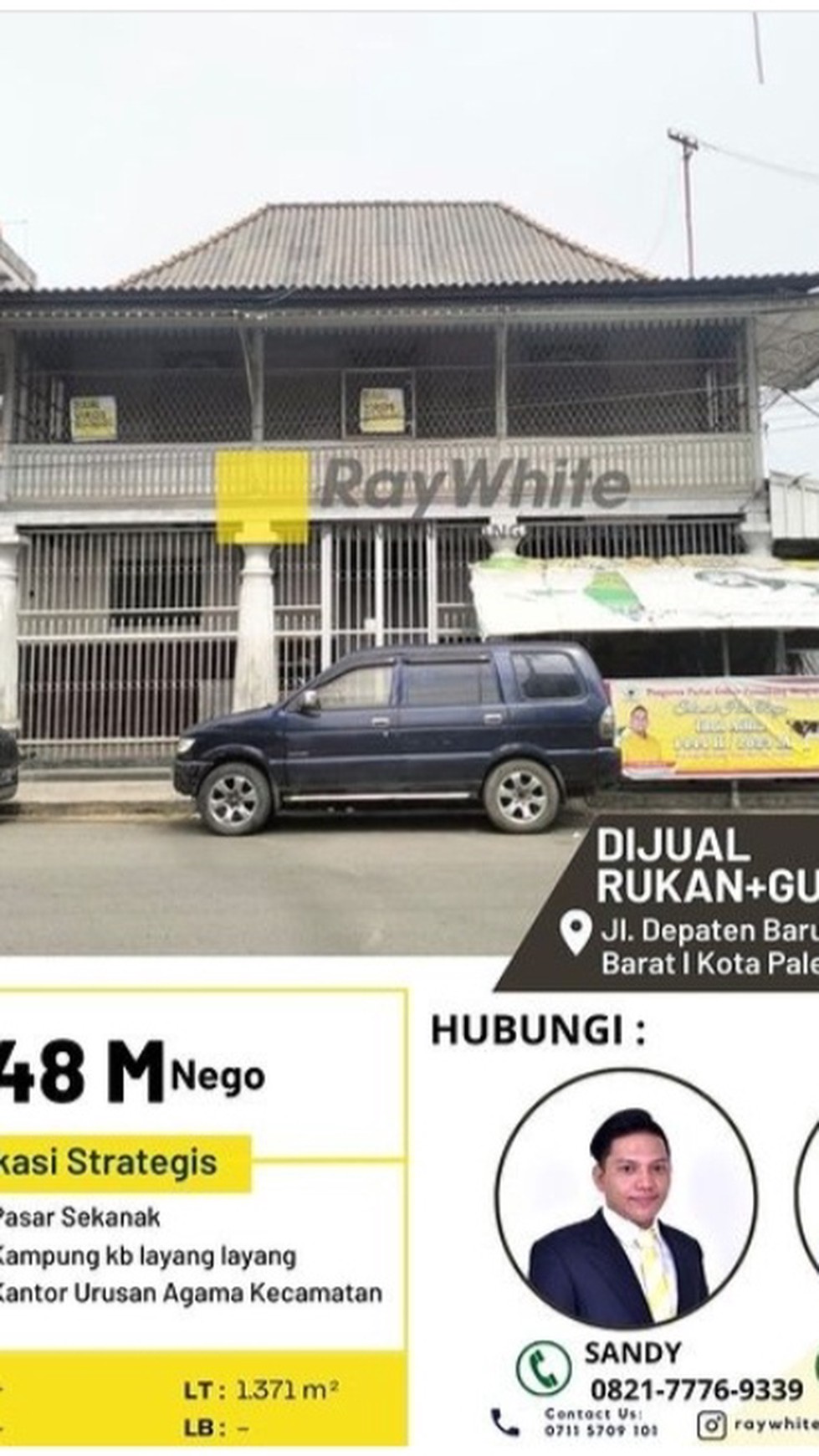 Di Jual Rumah kantor + Gudang 