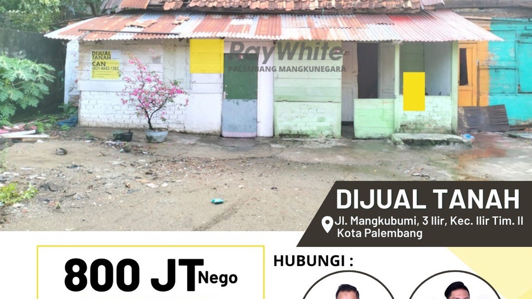 DIJUAL TANAH MURAH DIBAWAH HARGA PASAR, LOKASI KOTA PALEMBANG