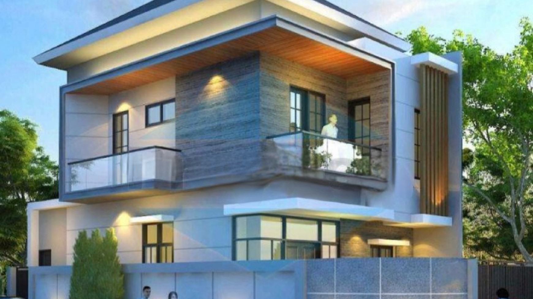 Rumah Baru Manyar Kartika - Hook Modern 2 Lantai SPESIAL Row Jalan 3 Mobil 