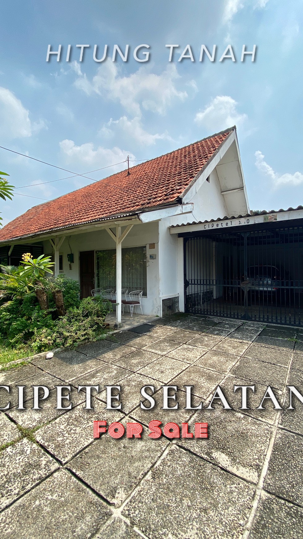 Dijual Rumah Tua Layak Huni, Cipete Selatan luas 754m2.  Jaksel