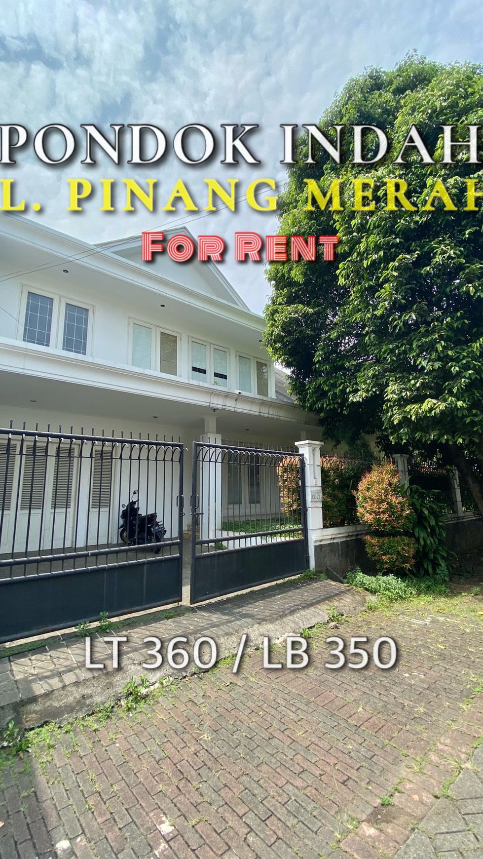 FOR RENT !! PONDOK INDAH - Rumah Siap Huni Area Pinang Merah