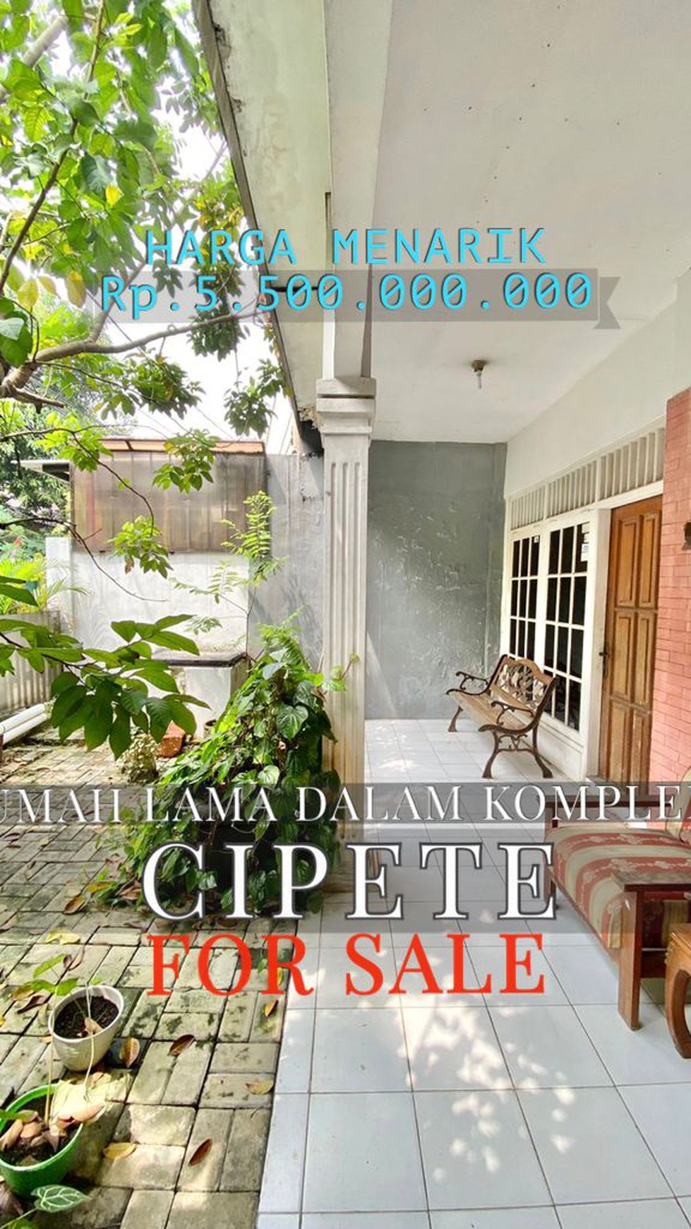 Rumah Di Kompleks MPR - Cilandak Barat (Nempel area Cipete)