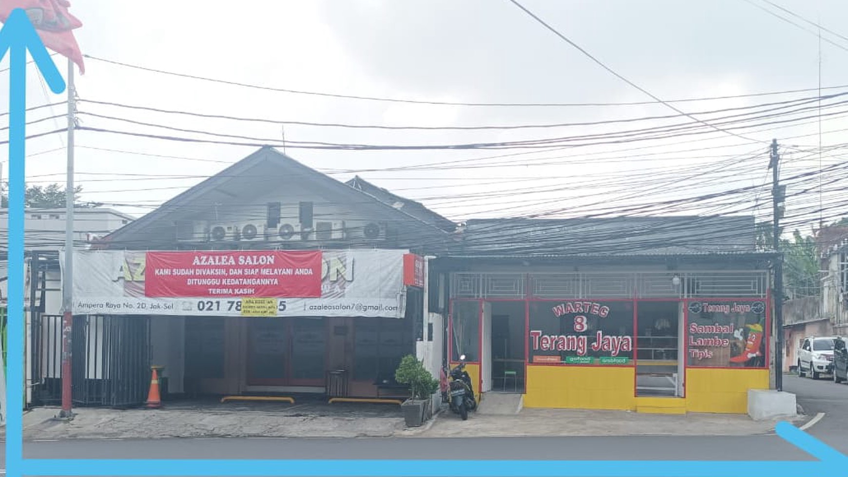 Rumah Hitung Tanah Hoek ,Zona Komersil , strategis  di Cilandak, Jakarta Selatan.