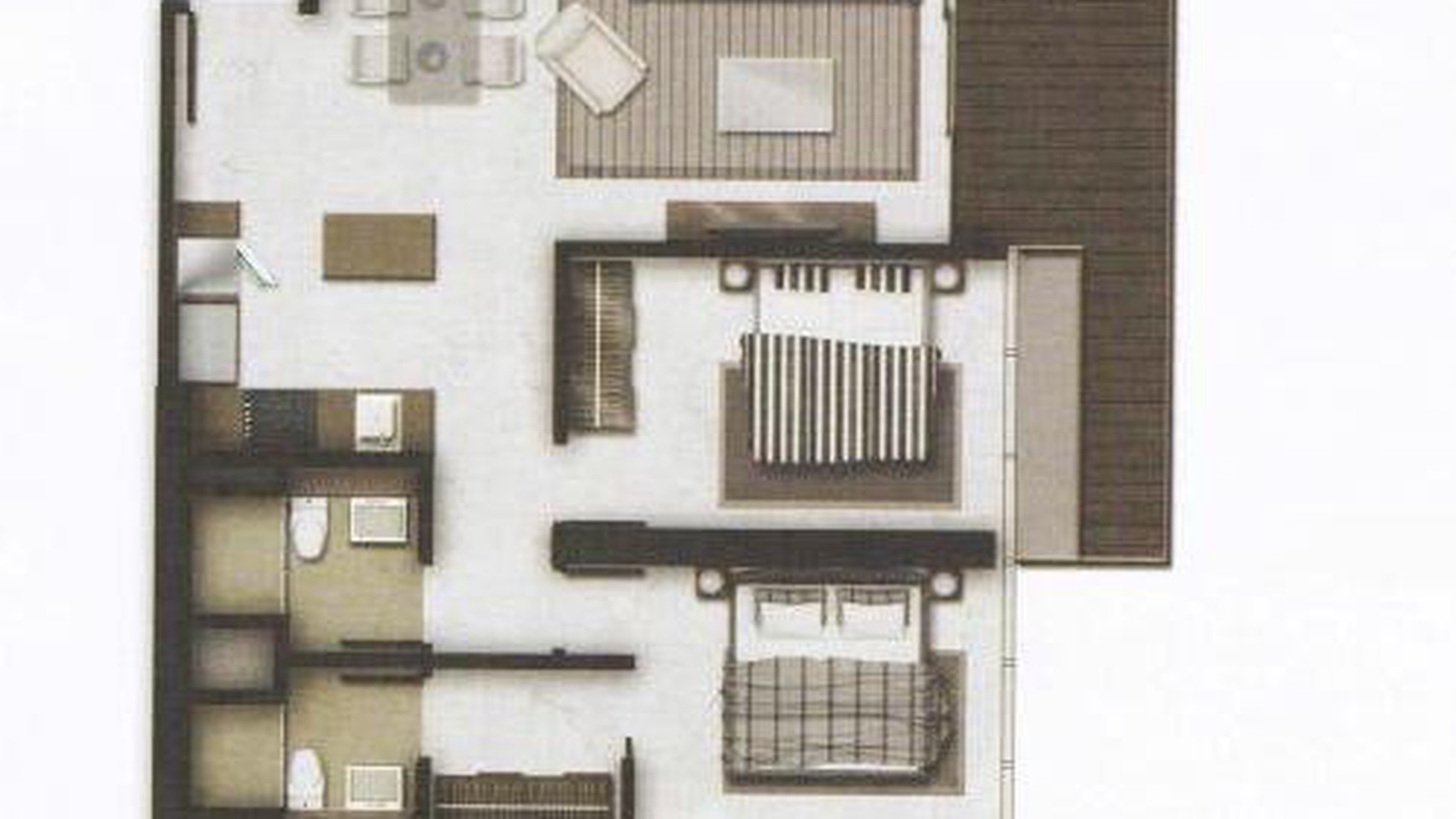 Apartemen (Lexington)  Jl Deplu Raya Bintaro, Akses Gate Tol JORR