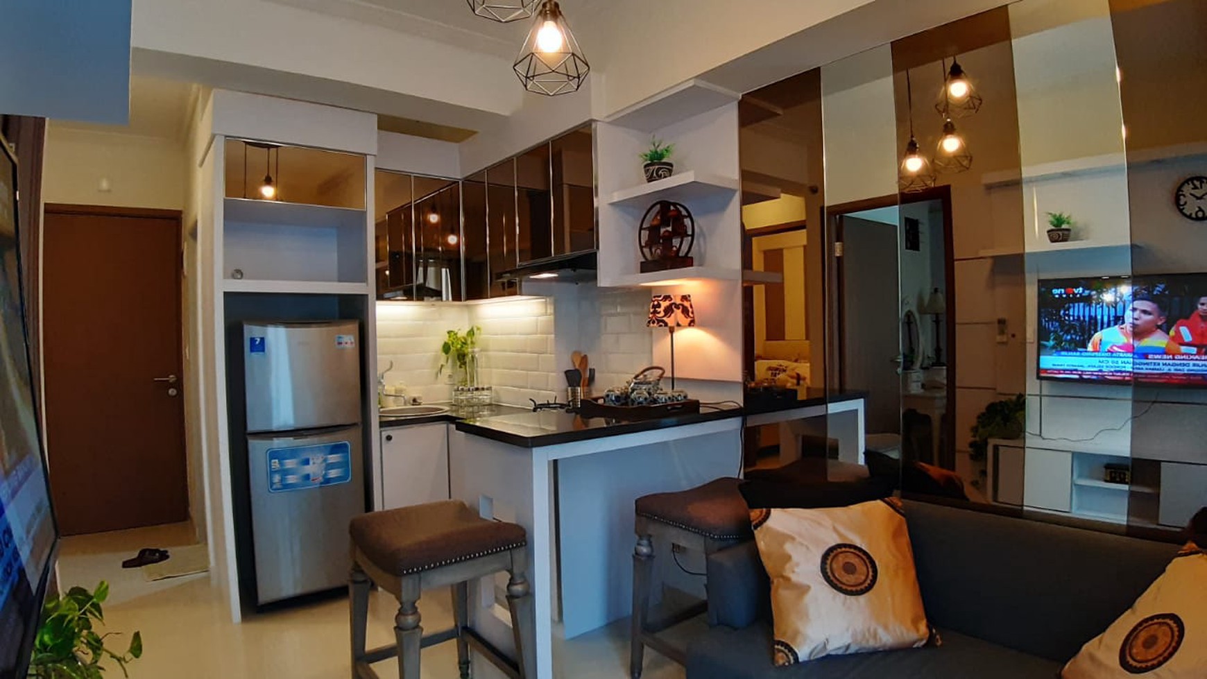 Di sewakan 2BR Fully Furnished, Luxury/mewah di Tower Dahoma Apartemen Podomoro Golf View