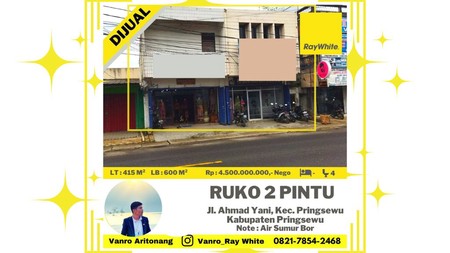 Ruko 2 Pintu 2 Lantai di Jalan Ahmad Yani Pringsewu