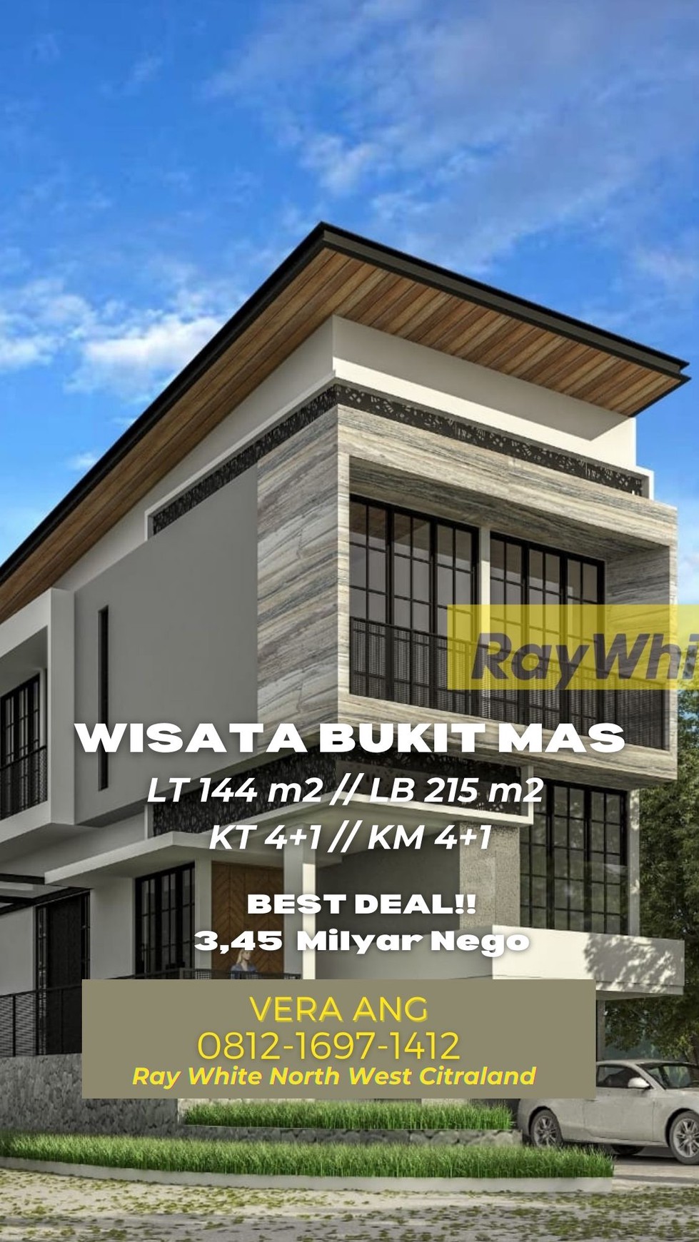 brand New Split Level House at Wisata Bukit Mas Surabaya