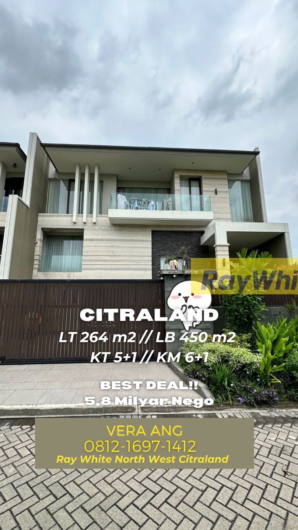 Murah! Waterfront Citraland Cuma 5M an&#x2026; Rumah Minimalis Modern Split Level 