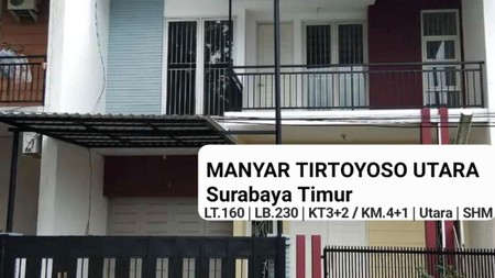 Rumah Manyar Tirtoyoso Utara - Surabaya Timur Dekat Universitas Airlangga, Galaxy Mall 