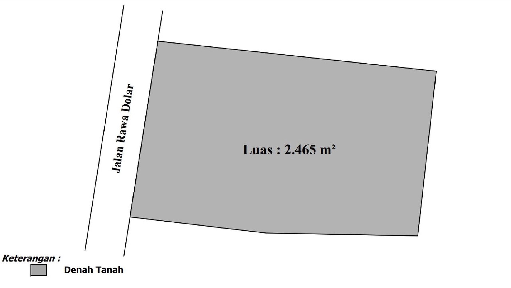 Lahan 2.465m2 di Rawa Dolar Jatisampurna