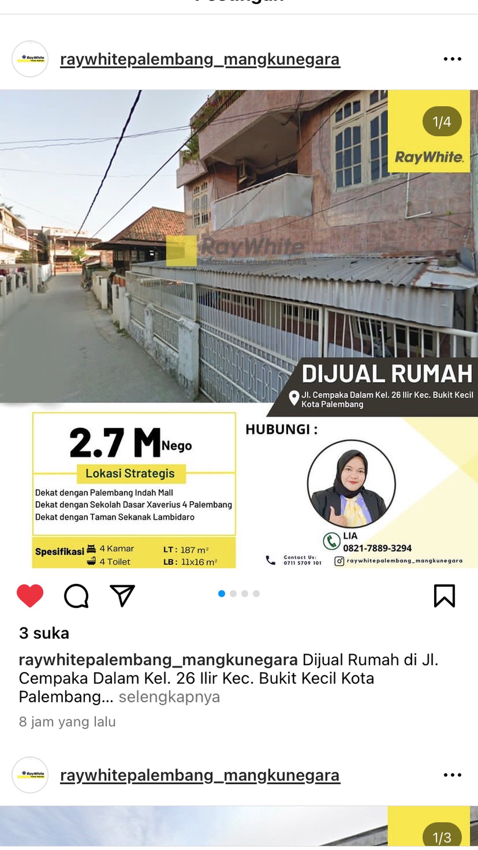 RUMAH TENGAH KOTA PALEMBANG 