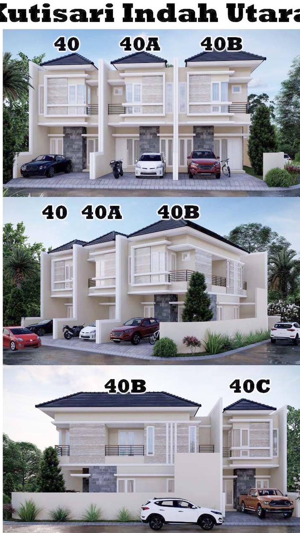 Rumah di Kutisari Indah Utara Surabaya Selatan, 2 Lantai, Minimalis, Baru Gress... !!!