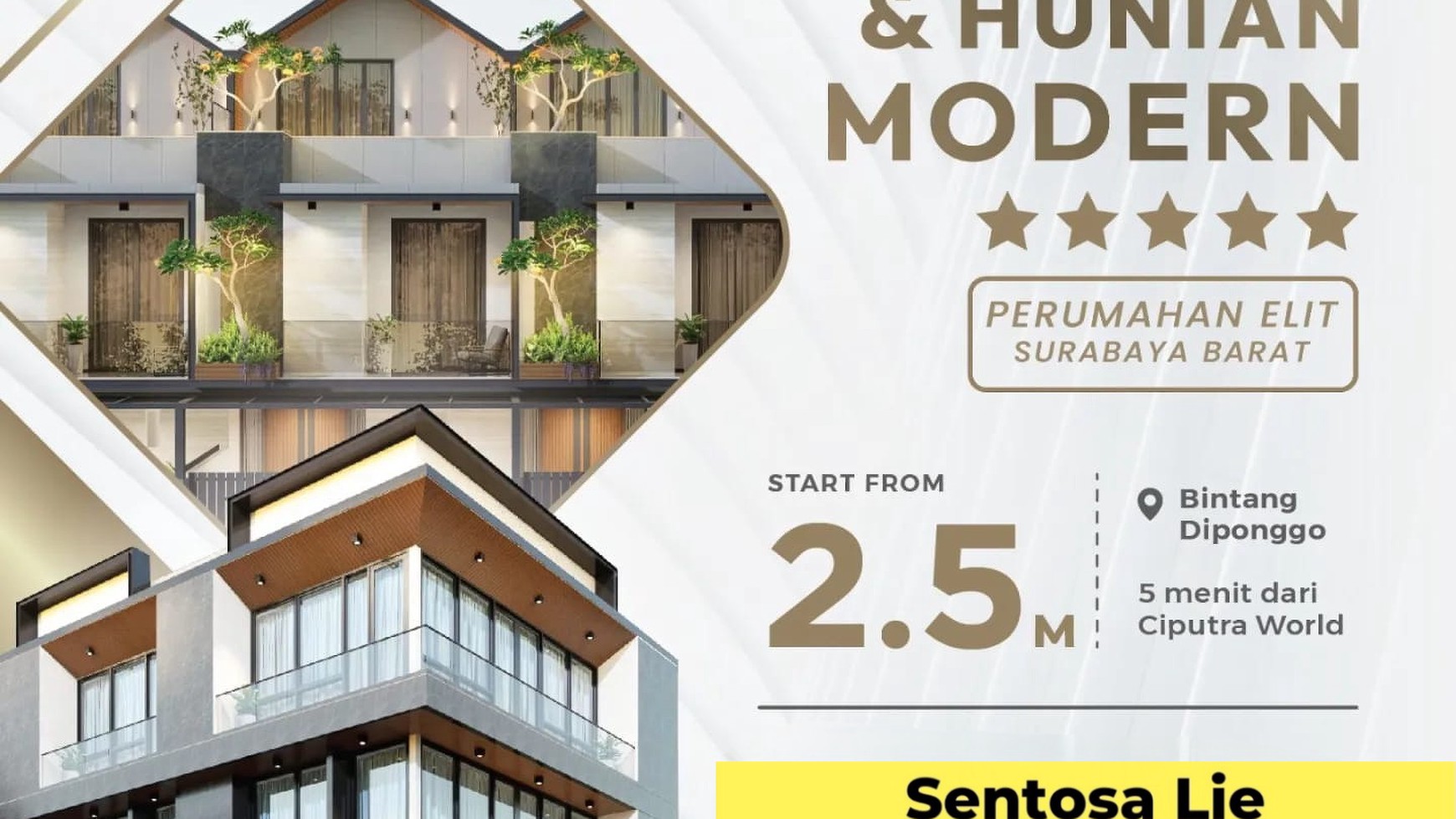 Rumah Raya Dukuh Kupang Timur -Surabaya New Baru 4+1 K.Tidur Dekat Ciputra World, Akses TOL Satelit