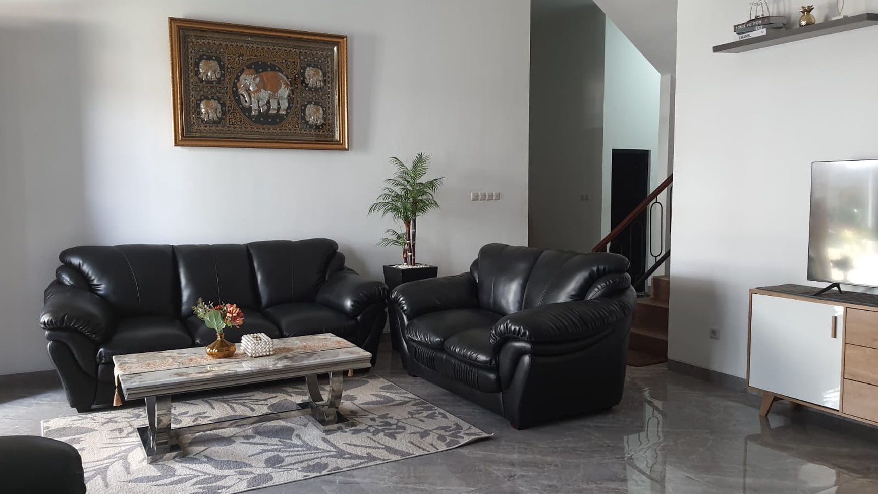 Rumah Bangunan Baru,2 lantai Semi Furnishes