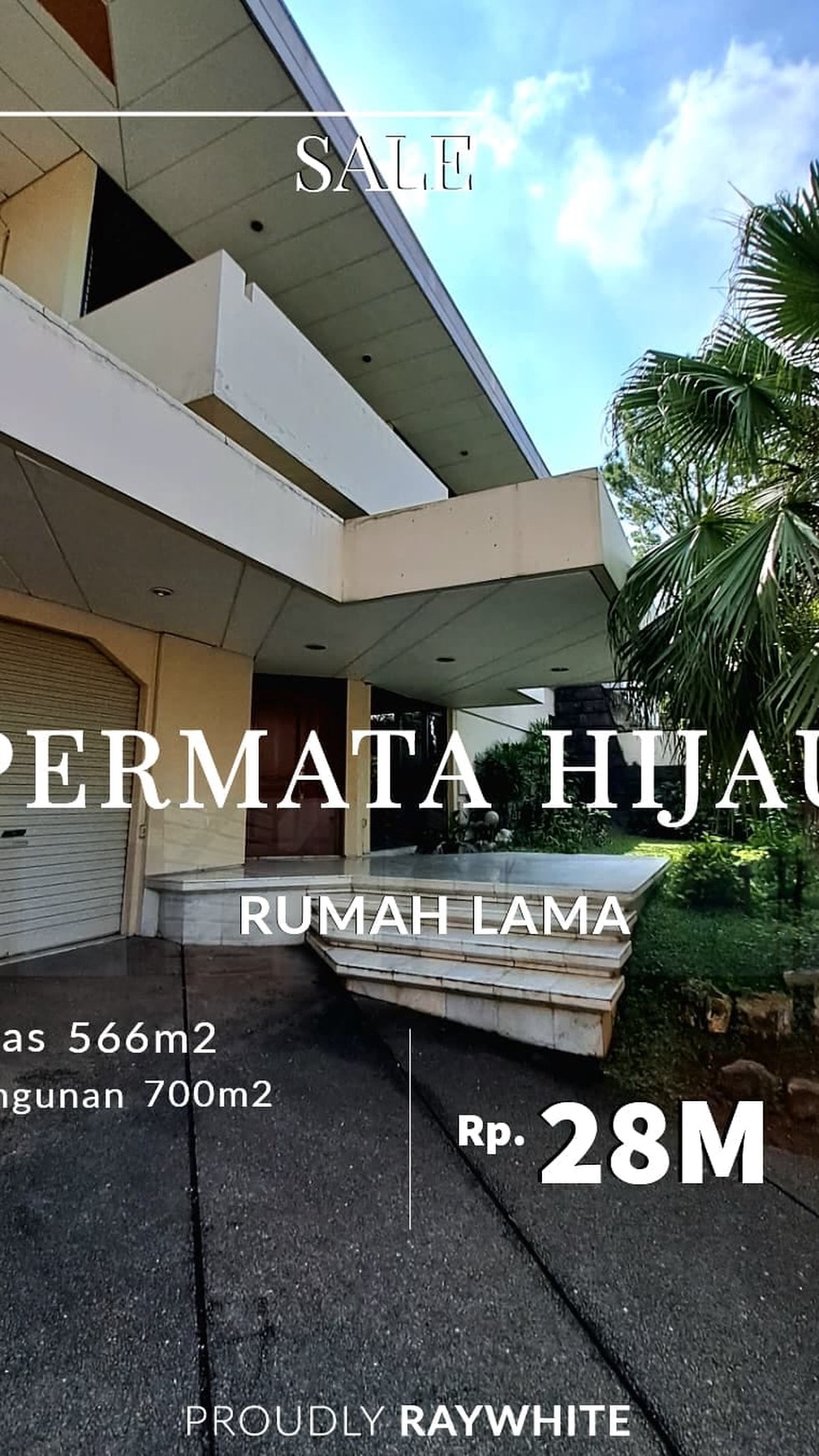 Rumah Lama Siap Huni Area Permata Hijau 