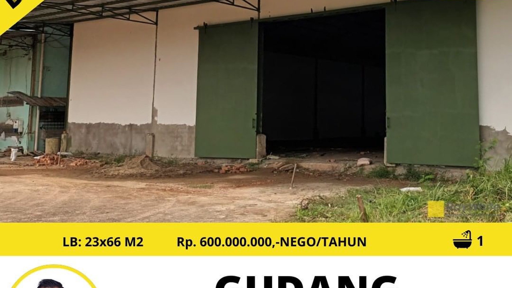 DISEWAKAN GUDANG 