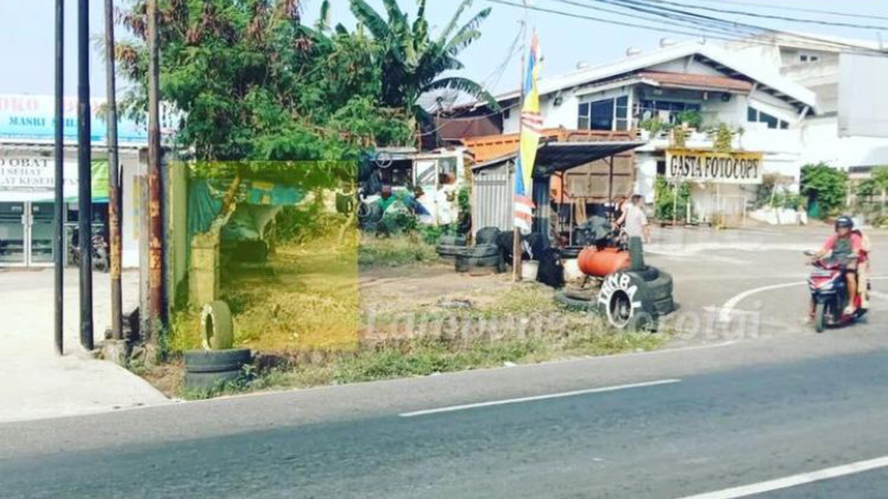 Tanah murah dijalan Raya Hajimena belakang Dealer Daihatzu Hajimena Natar Lampung