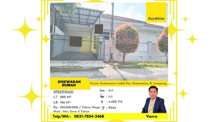 Rumah Semi Furnished 3 Kamar di Kedamaian Indah 