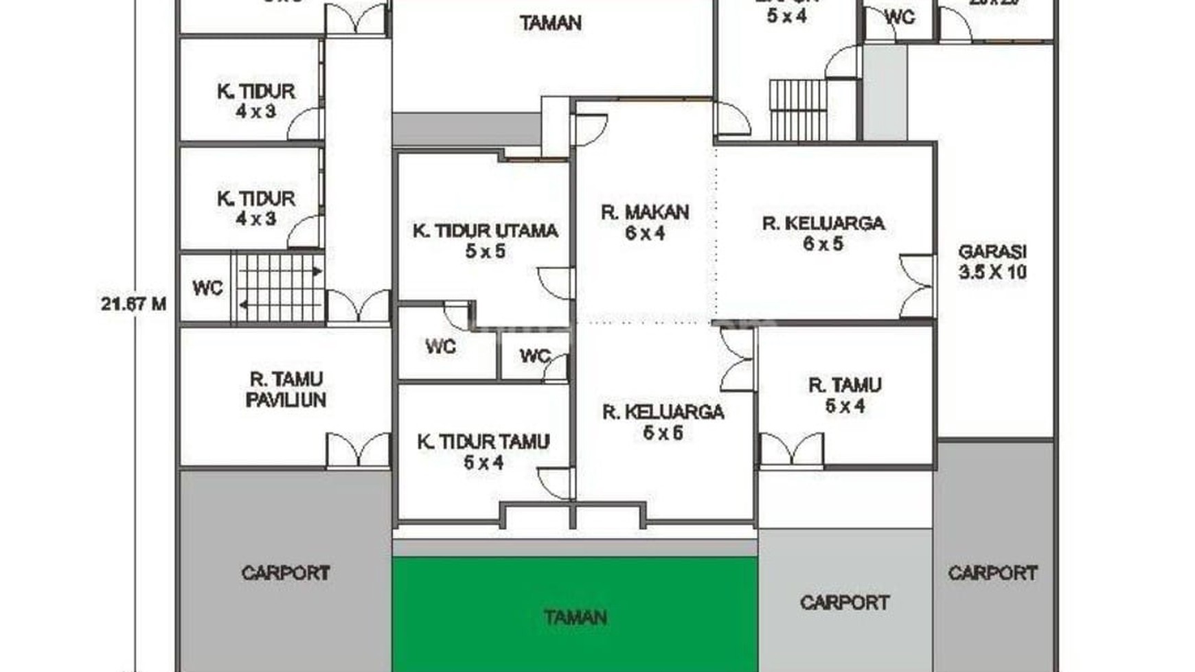 Rumah Luas 1½ Lt Pasirluyu Regol Bandung