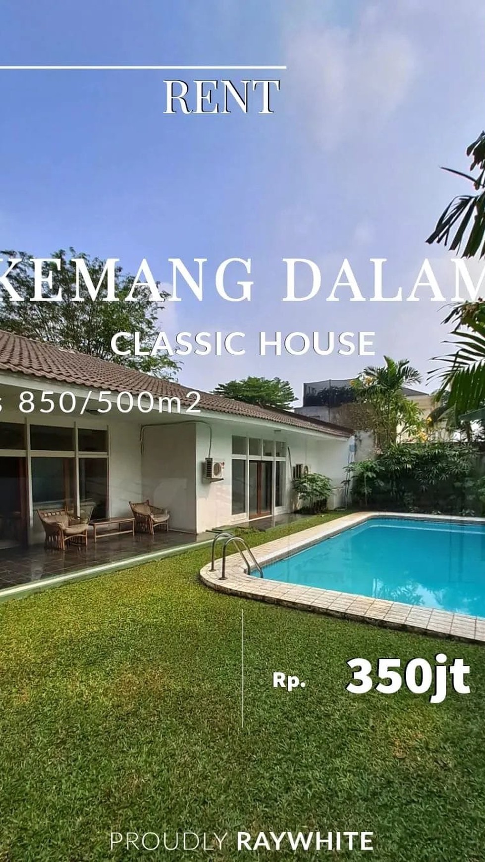 Rumah Siap Huni Lingkungan Tenang Area Kemang Dalam