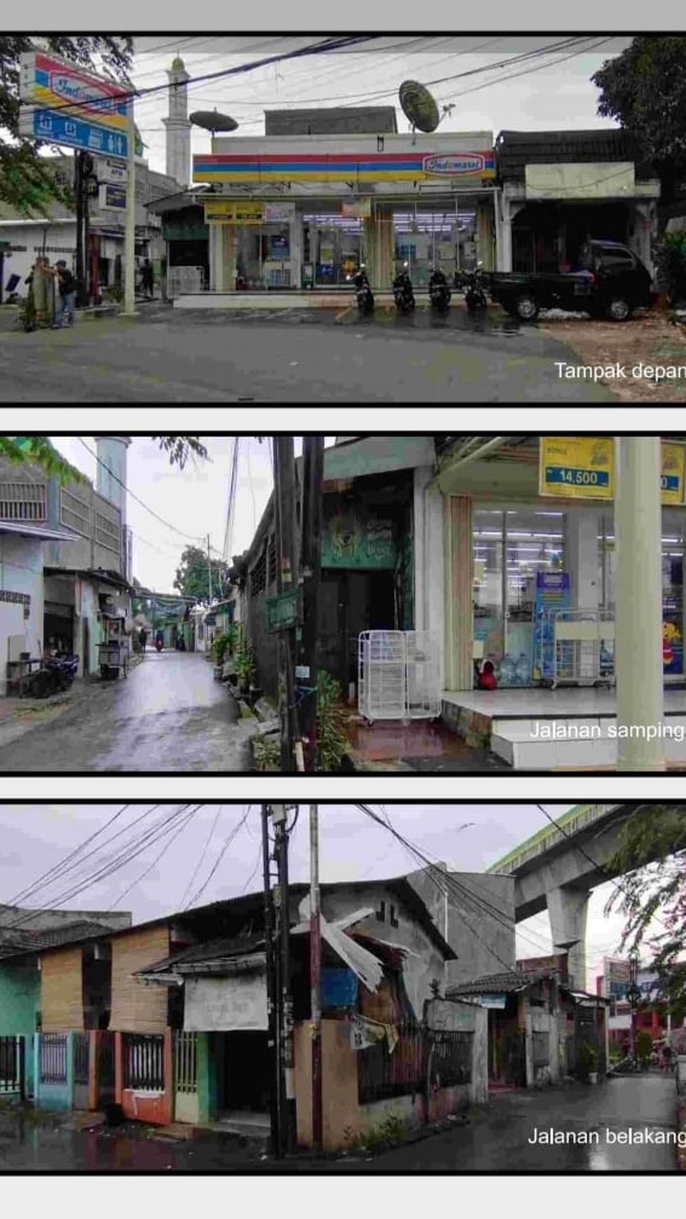 DIJUAL LAHAN KOMERSIAL DIDEPAN JALAN CILEDUG RAYA SUDAH ADA INCOME