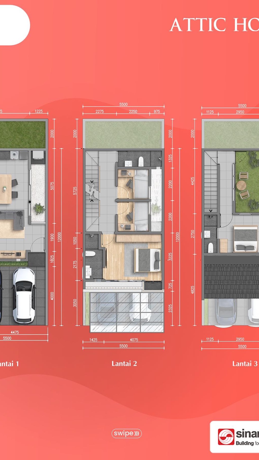 Rumah Baru Z Living Attic House Grand Wisata Tambun Selatan Bekasi