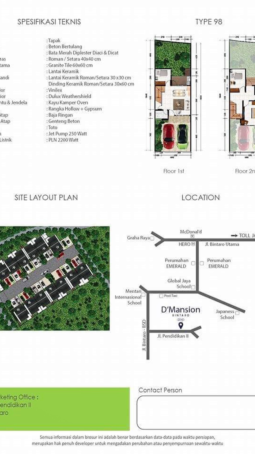 Rumah Nyaman dan Siap Huni di Kawasan Cluster Bintaro Mansion