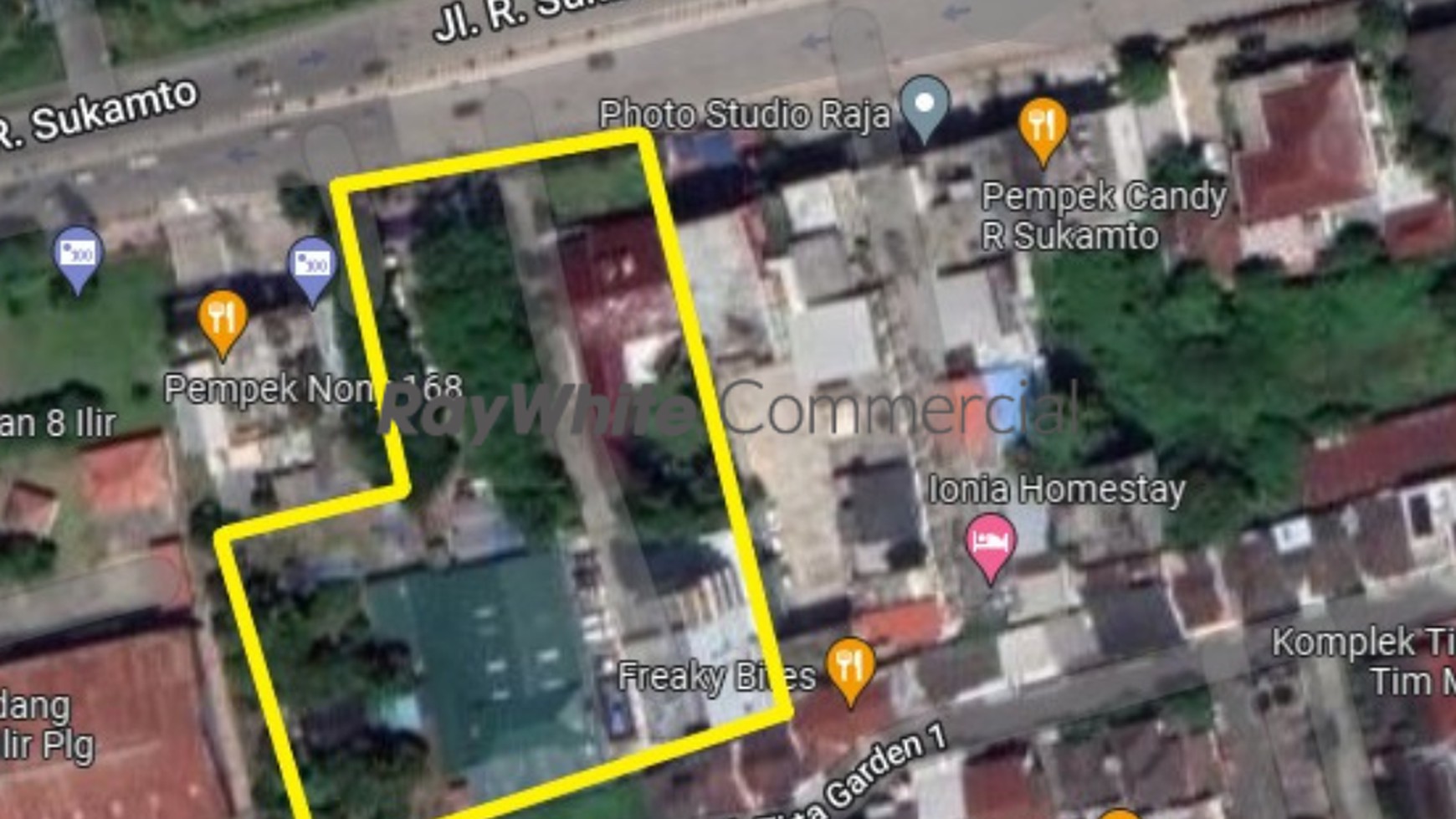 Tanah dan Bangunan Dijual Segera (Turun Harga) Jl. R. Sukamto, Palembang