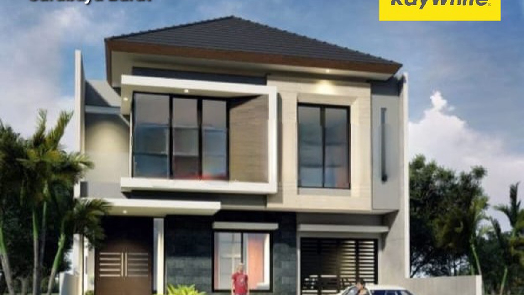 Dijual Rumah Baru Woodland Citraland Surabaya PREMIUM + GRANITE tile size 150 ÃƒÆ'- 75  Modern Mewah 2 Lantai